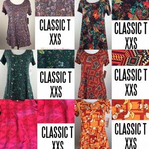 LuLaRoe 6 XXSmall Classic T Lot BNWT